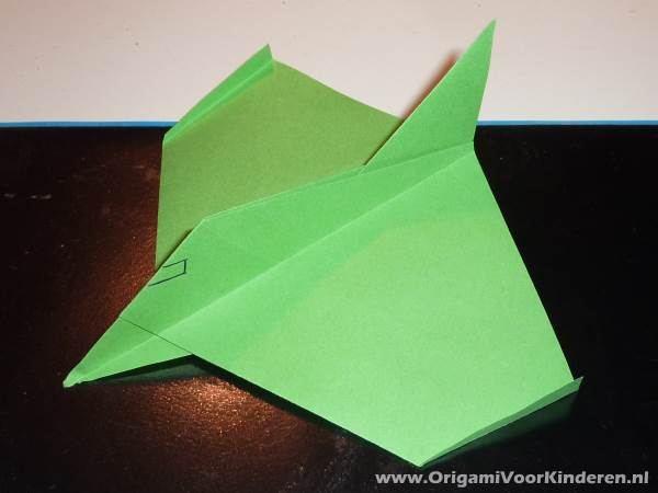 Vliegtuig 5 (Wat moeilijker) Origami Voor Kinderen