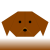 Origami Hond (Gezicht) 1