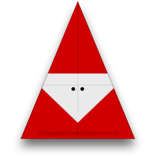 Origami Kerstman 1