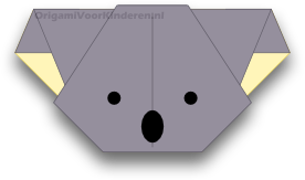 Origami Koala (Gezicht) 2