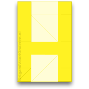 Origami Letter H