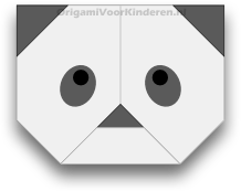 Origami Panda (Gezicht) 1