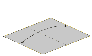 Vouw Zwarte en Witte Pijl