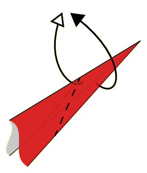 Vouw Zwarte En Witte Pijl