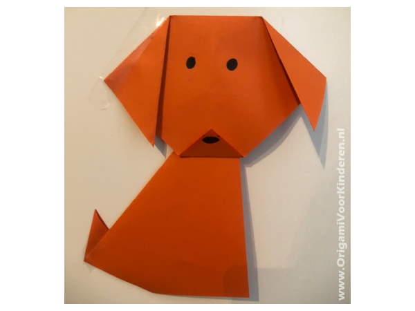 Hond (Gezicht) 1 (Heel makkelijk) - Origami Voor