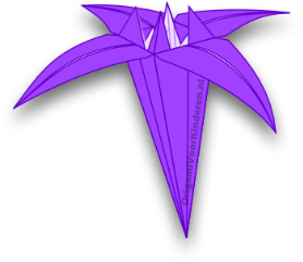 Origami Bloem 9