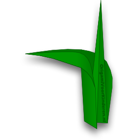 Origami Bloemstengel 4