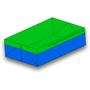 Relatief betreden thuis Doos 2 (Makkelijk) - Origami Voor Kinderen