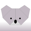 Origami Koala (Gezicht) 1