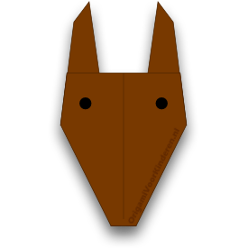 Origami Paard (Gezicht) 1