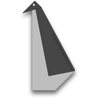 Origami Pinguin 1
