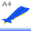 Origami Vliegtuig A4 3