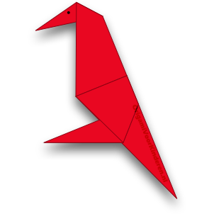 Origami Vogel 6