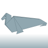 Origami Zeehond 1